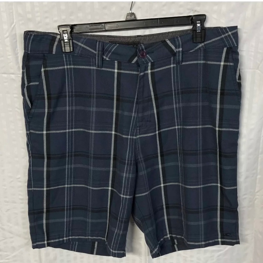 O'neill Blue Plaid Shorts - Picture 1 of 3